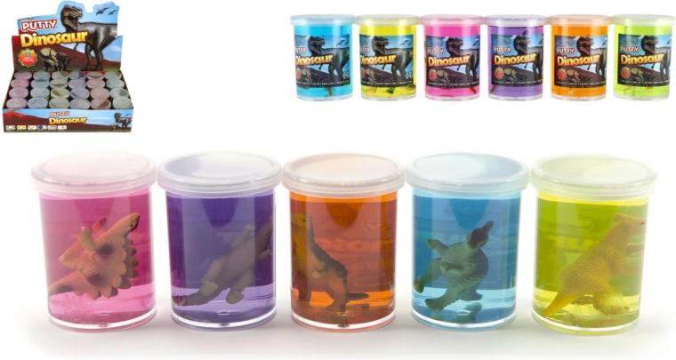 Slime avec dinosaure 80 g - 1 pièce