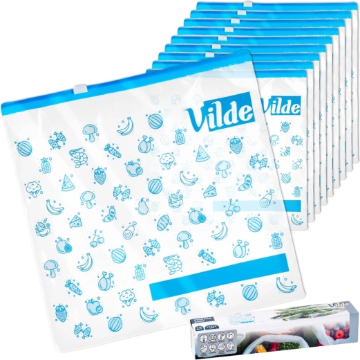 Sachets alimentaires refermables Vilde 27 × 26 cm, 10 pièces