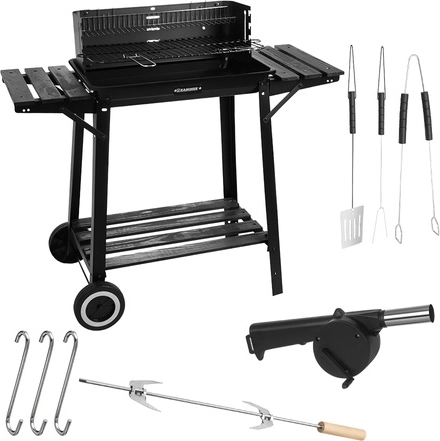 Broche avec fourche pour une viande juteuse