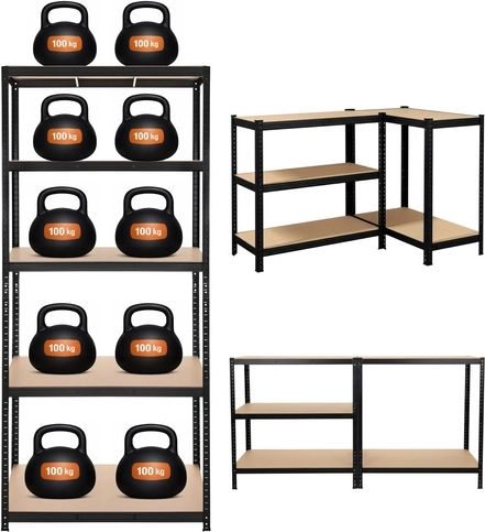 Capacité jusqu’à 200 kg par étagère