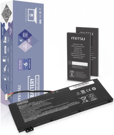 Batterie Mitsu pour Acer Nitro AN515-54 et AN517-51 3815 mAh