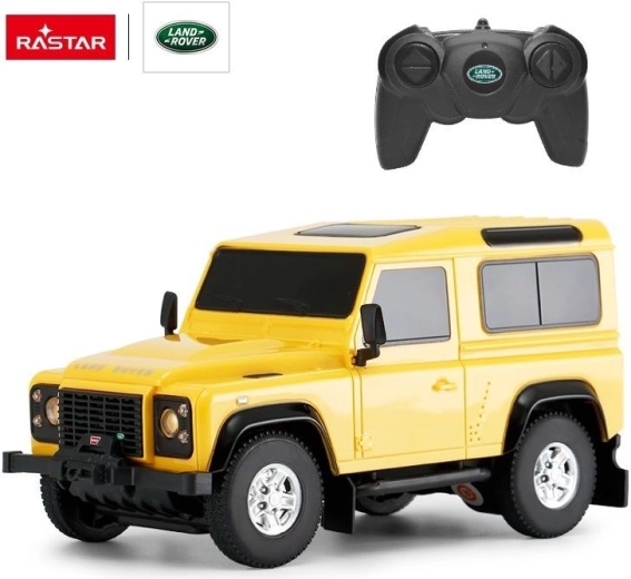 Land Rover Defender radiocommandé R/C à l'échelle 1:24 – Jaune
