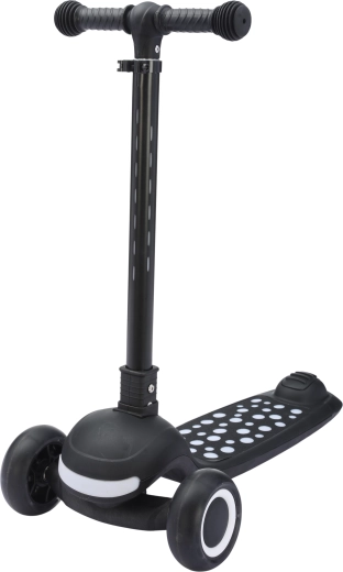 Trottinette enfant pliable lumineuse Sparkys avec musique 3-en-1 noire