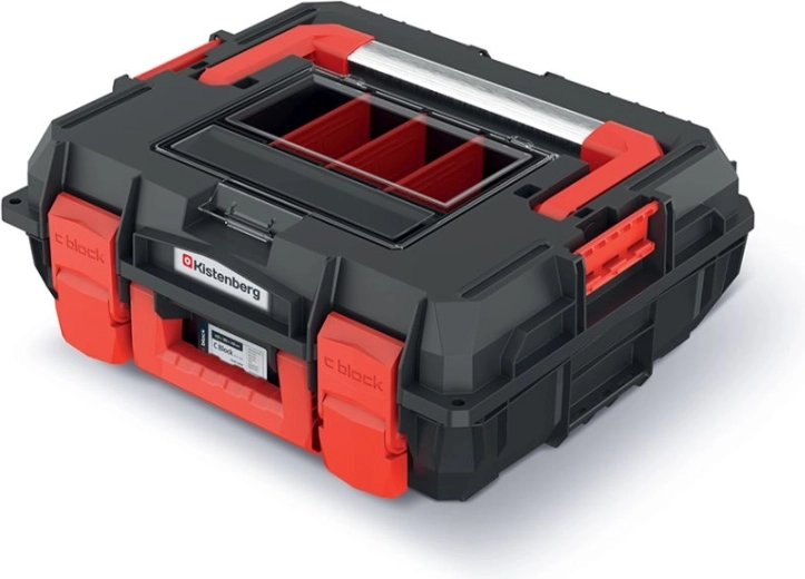 Mallette à outils C Block Alu Log 45 × 38 × 16,8 cm noire