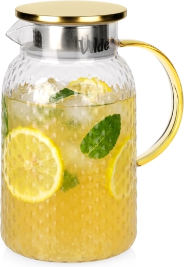 Pichet en verre avec couvercle 1,5 l Vilde