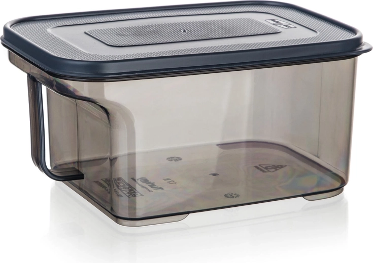 Boîte alimentaire en plastique 1,7 l Zoya avec couvercle fumé