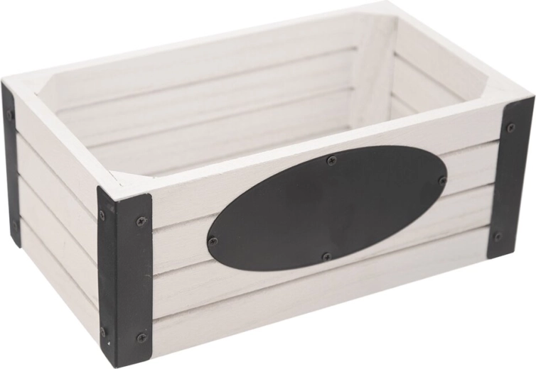 Caisse de rangement Rustique en bois et métal