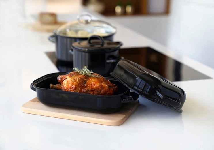 Cuisson uniforme grâce au fond texturé