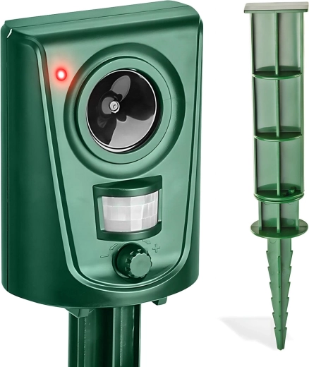 Répulsif ultrasonique pour animaux de jardin avec détecteur de mouvement