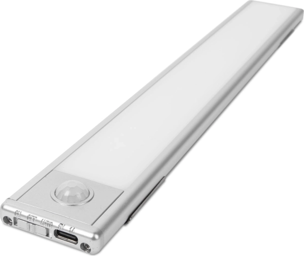 Luminaire LED sous meuble avec capteur de mouvement et batterie rechargeable, 30 cm