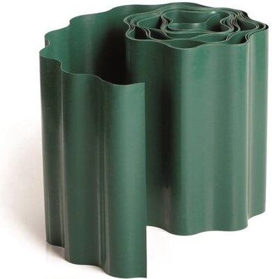 Bordure de gazon en plastique verte 25 cm × 9 m
