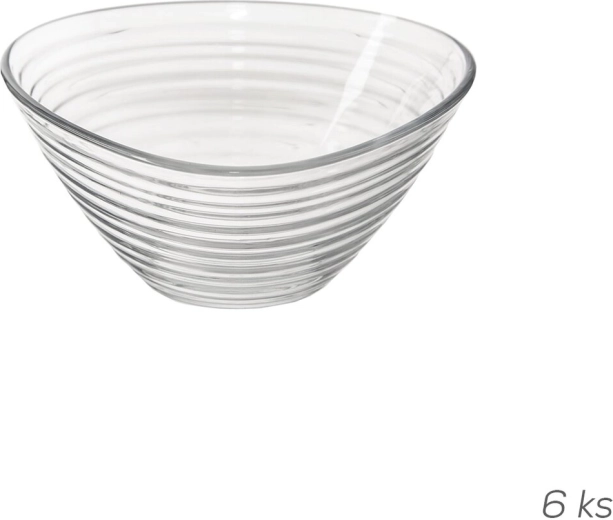 Bol de service en verre Derin triangulaire 10,3 × 10,3 cm (6 pcs)