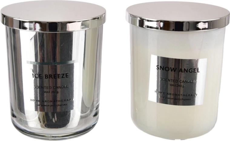 Bougie parfumée de Noël en verre 10 × 10 × 12 cm (variante mix)