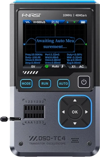 Mini oscilloscope portable 3-en-1 FNIRSI DSO-TC4
