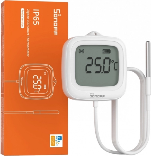 Capteur de température Zigbee SONOFF SNZB-02LD avec écran LCD et sonde
