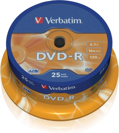 Verbatim DVD-R Matt Silver 4,7 Go 16×, spindle - 25 unités