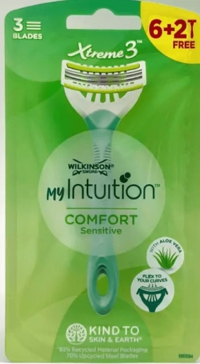 Rasoir jetable WILKINSON Xtreme3 My Intuition Comfort Sensitive 6+2