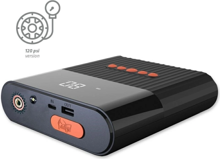 4smarts PitStop+ démarreur de secours avec batterie externe, compresseur et lampe LED