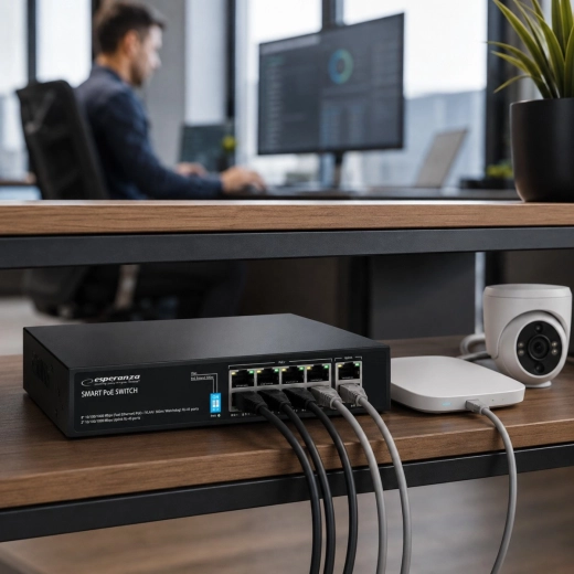 8× PoE pour une installation plus simple des caméras IP