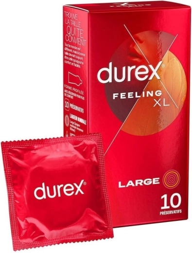 Préservatifs Durex Feeling XL Large 10 pièces