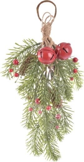 Branche décorative suspendue BELL avec clochettes 37 cm