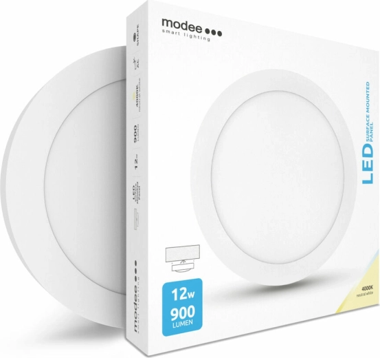Panneau LED rond Modee Smart Lighting 12 W, blanc neutre