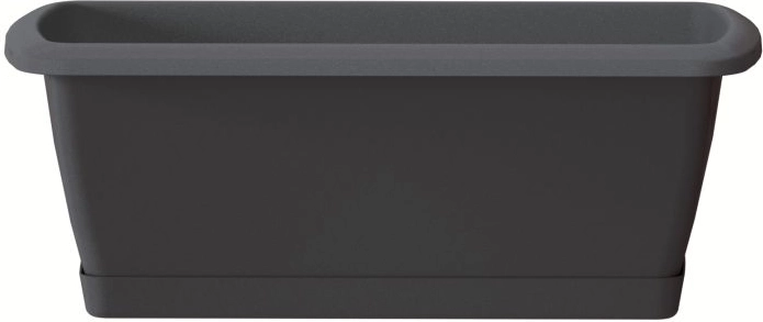 Jardinière avec soucoupe RESPANA 59 cm anthracite