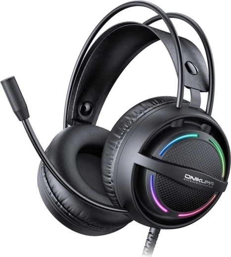 Casque de jeu onikuma x88 avec éclairage rgb et microphone