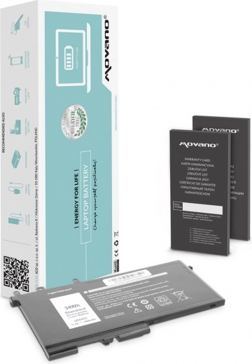Batterie Movano pour Dell Latitude 5280, 5480, 5495 et 5580 (3DDDG) 3000 mAh 34 Wh