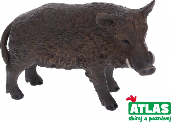 Figurine de sanglier de la collection d’animaux peints à la main
