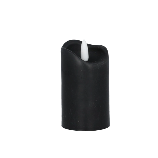 Bougie LED avec effet flamme 10 cm, assortiment de couleurs