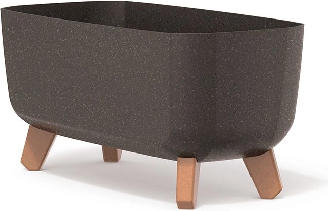 Cache-pot sur pieds GRACIA CASE ECO WOOD 39 cm – café