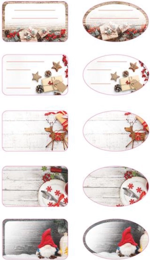 Autocollants cadeaux TORO pour cadeaux de Noël, 96 pcs