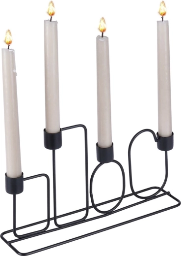 Pour 4 longues bougies jusqu’à 2 cm de diamètre