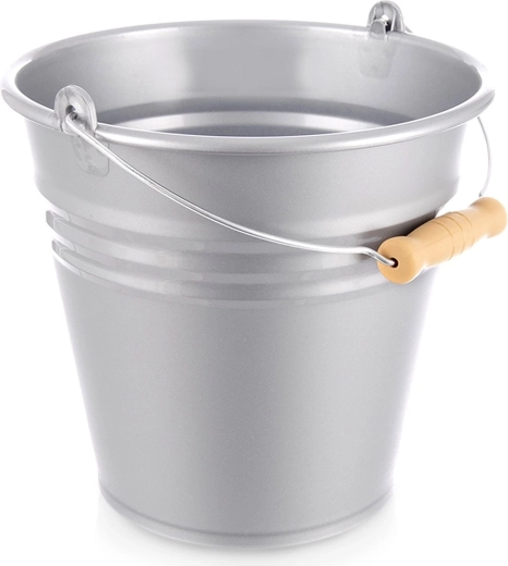Seau en plastique gris 7 l