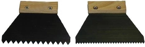 Spatule en acier 140 mm à fines dents