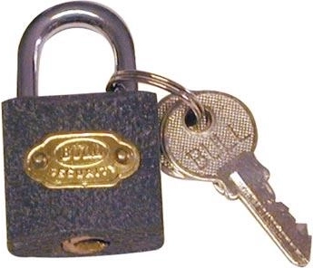 Cadenas 20 mm avec 3 clés, en acier