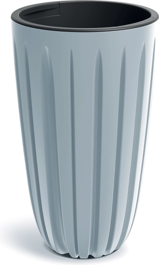 Cache-pot Wario 29 cm gris clair avec insert