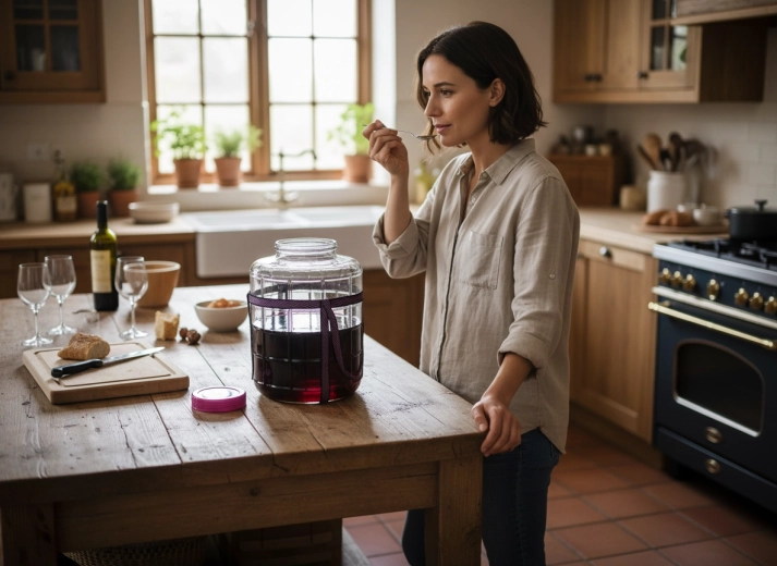 Énorme capacité de 26 l pour vin, macérations et fermentation