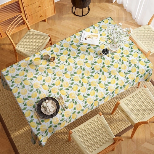 Motif de citrons marquant comme décoration de table