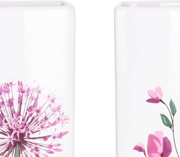 Céramique blanche de qualité avec motif floral