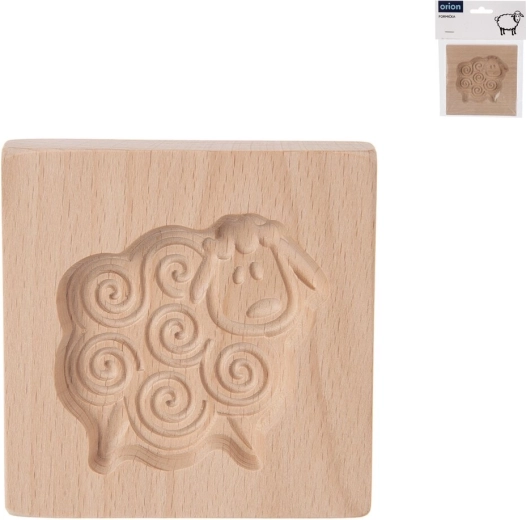 Moule à empreinte en bois en forme de mouton