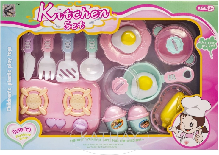 Set de cuisine pour enfants - 16 pièces - 1 pièce