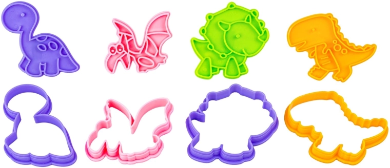 Moules d’empreinte avec motifs de dinosaures