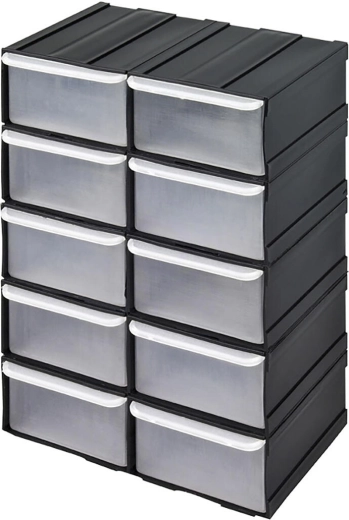 Organiseur d’atelier avec 10 tiroirs 155 × 100 × 225 mm