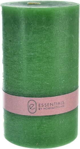 Bougie décorative verte carrée 9 × 9 × 15 cm (520 g)