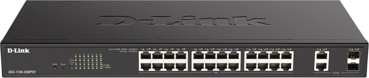 Commutateur intelligent DGS-1100-26MPV2 24 GbE PoE+