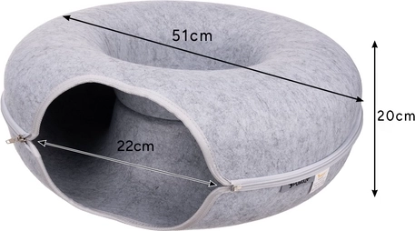 Dimensions adaptées aux chatons comme aux chats adultes