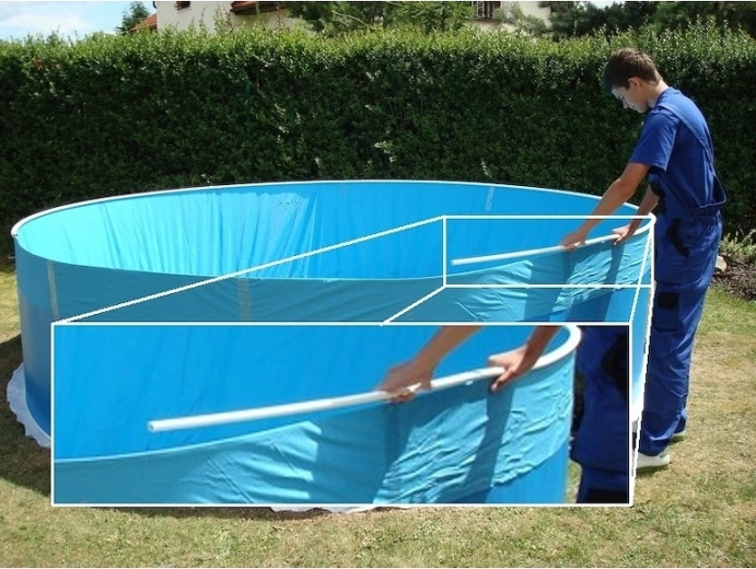Baguette de remplacement en plastique pour piscines Orlando