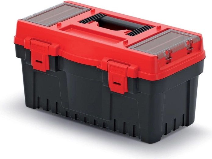 Mallette à outils en plastique EVO 47,6 × 26 × 25,6 cm, rouge